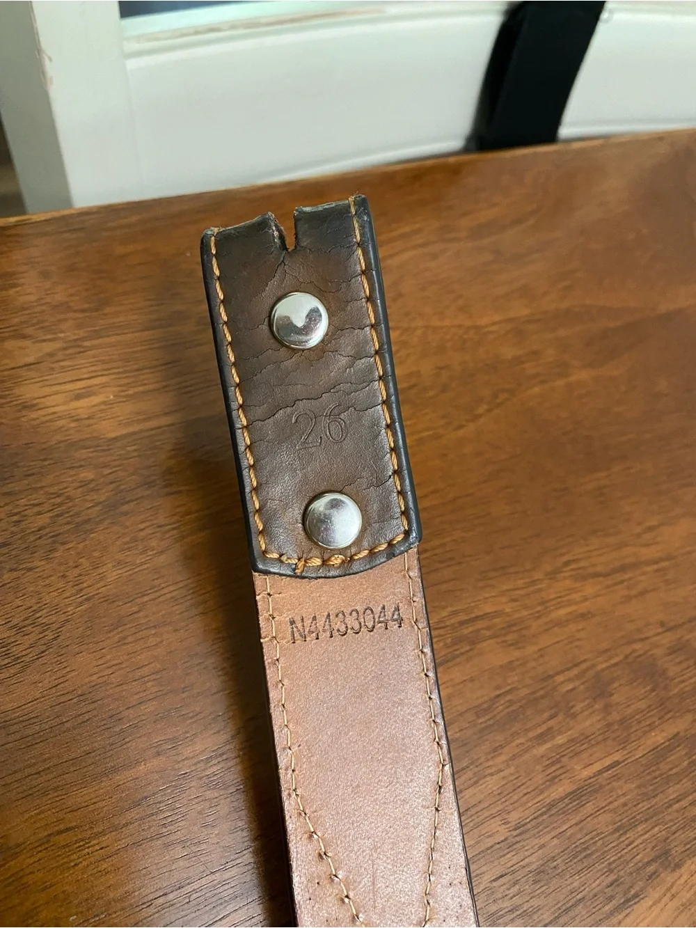 Girls‎ Nocona Western Leather Cross Rhinestone Belt - L